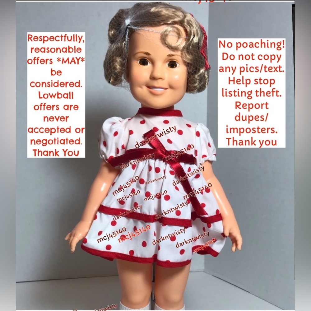 Vintage Shirley Temple 1972 Mint doll PRISTINE NEVER THRIFTS!